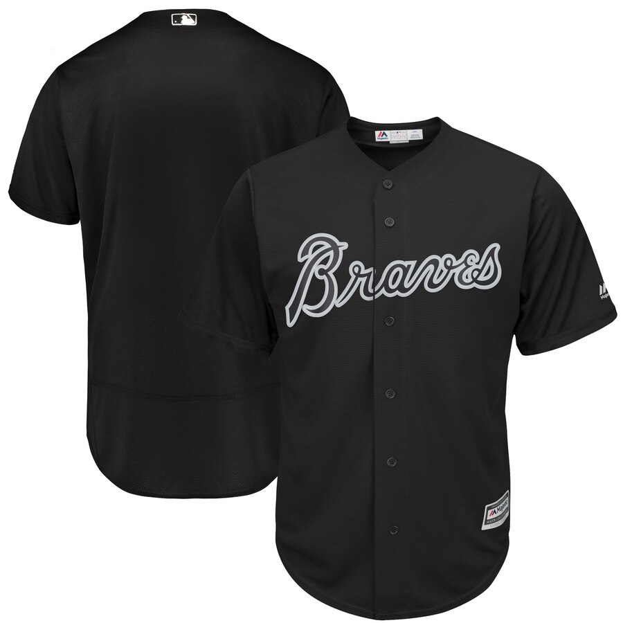 Men's Atlanta Braves Majestic Black 2019 Players' Weekend Team Stitched MLB Jersey